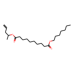 Sebacic acid, heptyl pent-4-en-2-yl ester