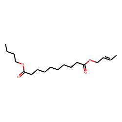 Sebacic acid, but-2-enyl butyl ester