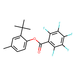 2-tert-Butyl-4-methylphenol, pentafluorobenzoyl ester