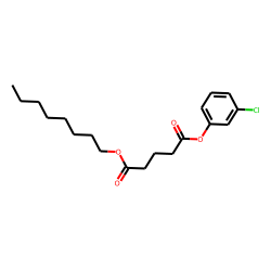 Glutaric acid, 3-chlorophenyl octyl ester