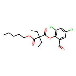 Diethylmalonic acid, 2,4-dichloro-6-formylphenyl pentyl ester