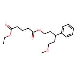Glutaric acid, ethyl 5-methoxy-3-phenylpentyl ester
