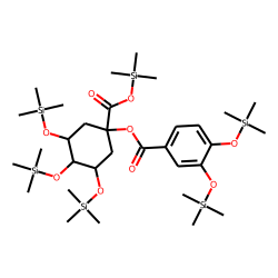 1-Caffeoyl quinic acid, TMS