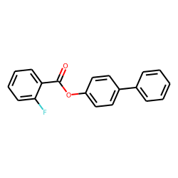 Benzoic acid, 2-fluoro-, 4-biphenylyl ester