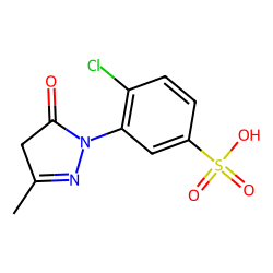 4-CHLORO-3-(3-METHYL-5-OXO-2-PYRAZOLIN-1-YL)BENZENESULFONIC ACID
