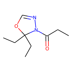 5,5-Diethyl-4-propionyl-1,3,4-oxadiazoline