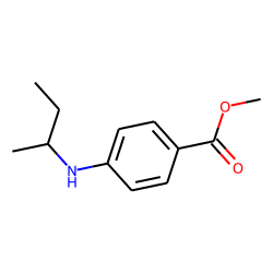 Benzoic acid, 4-(1-methylpropyl)amino-, methyl ester