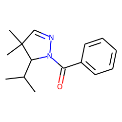 2-Pyrazoline, 4,4-dimethyl-5-(1-methylethyl), 1-benzoyl