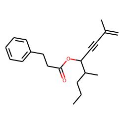 3-Phenylpropionic acid, 2,6-dimethylnon-1-en-3-yn-5-yl ester