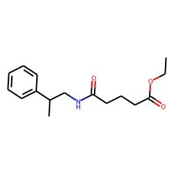 Glutaric acid, monoamide, N-(2-phenylpropyl)-, ethyl ester