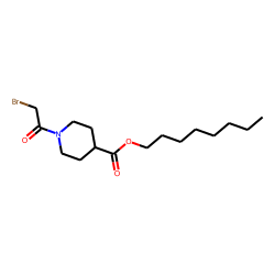 Isonipecotic acid, N-(bromoacetyl)-, octyl ester
