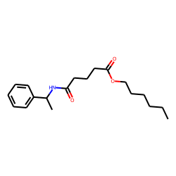 Glutaric acid, monoamide, N-(1-phenylethyl)-, hexyl ester