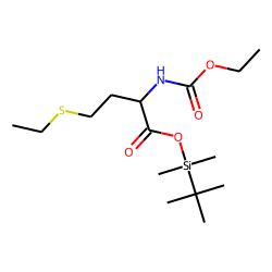 Ethionine, ethoxycarbonylated, TBDMS