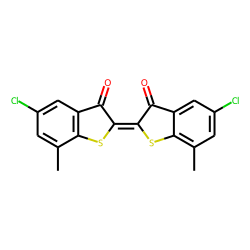 5-chloro-2-(5-chloro-7-methyl-3-oxobenzo[b]thien-2(3H)-ylidene)-7-methylbenzo[b]thiophene-3(2H)-one
