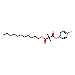 Dimethylmalonic acid, 4-chlorophenyl undecyl ester