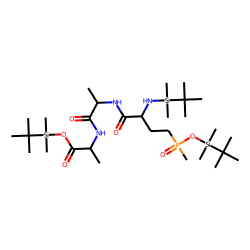 Bialophos, N,O,O-tris(tert-butyldimethylsilyl)deriv.