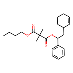 Dimethylmalonic acid, butyl 1-phenyl-2-(cyclohex-2-enyl)ethyl ester