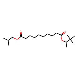 Sebacic acid, 3,3-dimethylbut-2-yl isobutyl ester