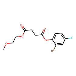 Succinic acid, 2-bromo-4-fluorophenyl 2-methoxyethyl ester