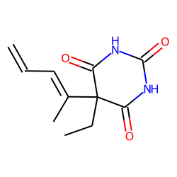 5-Ethyl-5-(1-methyl-1,3-butadienyl)-hexahydropyrimidine-2,4,6-trione
