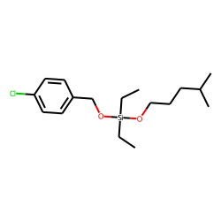 Silane, diethyl(4-chlorobenzyloxy)isohexyloxy-