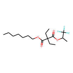 Diethylmalonic acid, heptyl 1,1,1-trifluoroprop-2-yl ester