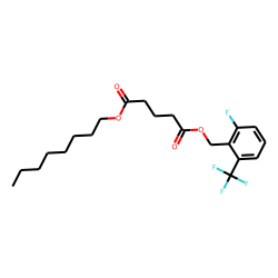 Glutaric acid, 2-fluoro-6-(trifluoromethyl)benzyl octyl ester