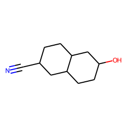 2«alpha»-hydroxy-6«alpha»-cyanide-trans-decalin
