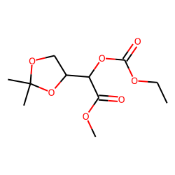 Methyl 2-(2,2-dimethyl-1,3-dioxolan-4-yl)-2-(ethoxycarbonyloxy)acetate