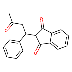 2(2-Acetyl-1-phenylethyl) 1,3-indandione