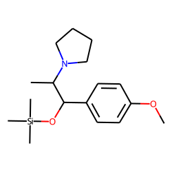 R,S-4'-Methoxy-«alpha»-pyrrolidinopropiophenone-M (dihydro-), TMS