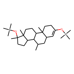 17-«beta»-Hydroxy-7-«alpha»,17-«alpha»-dimethyl-5-«beta»-androstan-3-one, per-TMS