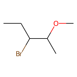 Pentane, 3-bromo-2-methoxy, erythro