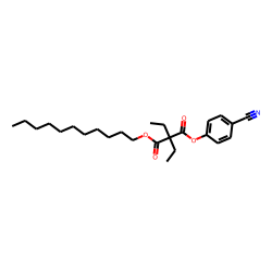 Diethylmalonic acid, 4-cyanophenyl undecyl ester