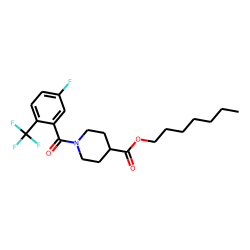 Isonipecotic acid, N-(3-fluoro-6-trifluoromethylbenzoyl)-, heptyl ester