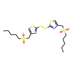 Bis-(n-pentanesulfonyl methyl)-2-thiazolyl disulfide