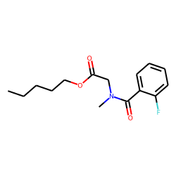 Sarcosine, N-(2-fluorobenzoyl)-, pentyl ester