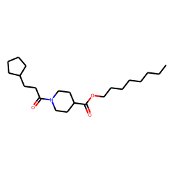 Isonipecotic acid, N-(3-cyclopentylpropionyl)-, octyl ester
