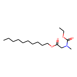 Glycine, N-methyl-N-ethoxycarbonyl-, decyl ester