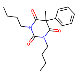Barbituric acid, 5-methyl-5-phenyl perbutylated
