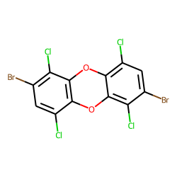 Dibenzodioxin, 2,7-dibromo-, 1,4,6,9-tetrachloro-