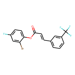 3-Trifluoromethylcinnamic acid, 2-bromo-4-fluorophenyl ester