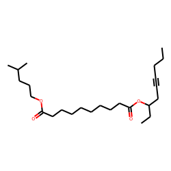 Sebacic acid, isohexyl non-5-yn-3-yl ester