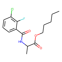 D-Alanine, N-(3-chloro-2-fluorobenzoyl)-, pentyl ester