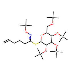Glucosinolate, 4-pentenyl, TMS