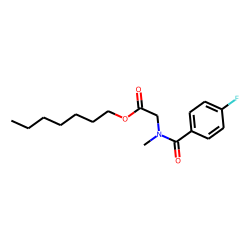 Sarcosine, N-(4-fluorobenzoyl)-, heptyl ester