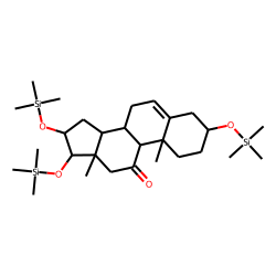 3,16,17-Trihydroxy-5-abdrosten-11-one, tris-TMS