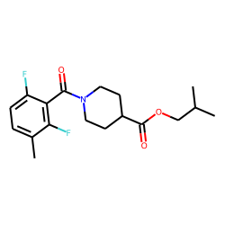 Isonipecotic acid, N-(2,6-difluoro-3-methylbenzoyl)-, isobutyl ester