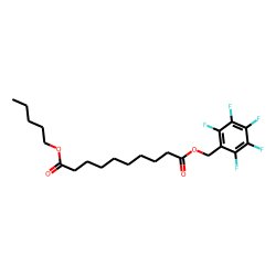 Sebacic acid, pentafluorobenzyl pentyl ester