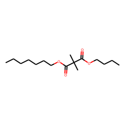 Dimethylmalonic acid, butyl heptyl ester